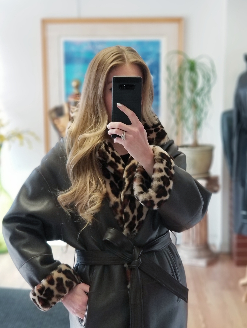 $2795 Reversible Shearling Coat - Picture 8 of 8